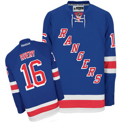 Classic Design New York Rangers 16 Sean Avery Blue NHL Hockey Jersey